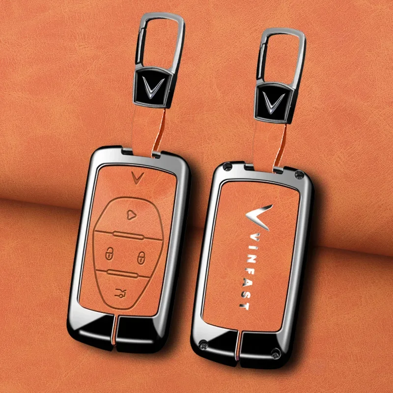 حافظة حماية لمفتاح السيارة Vinfast VF E34 / VF8 / VF9 مشبك معدني متين غطاء مفتاح السيارات الفيتنامية