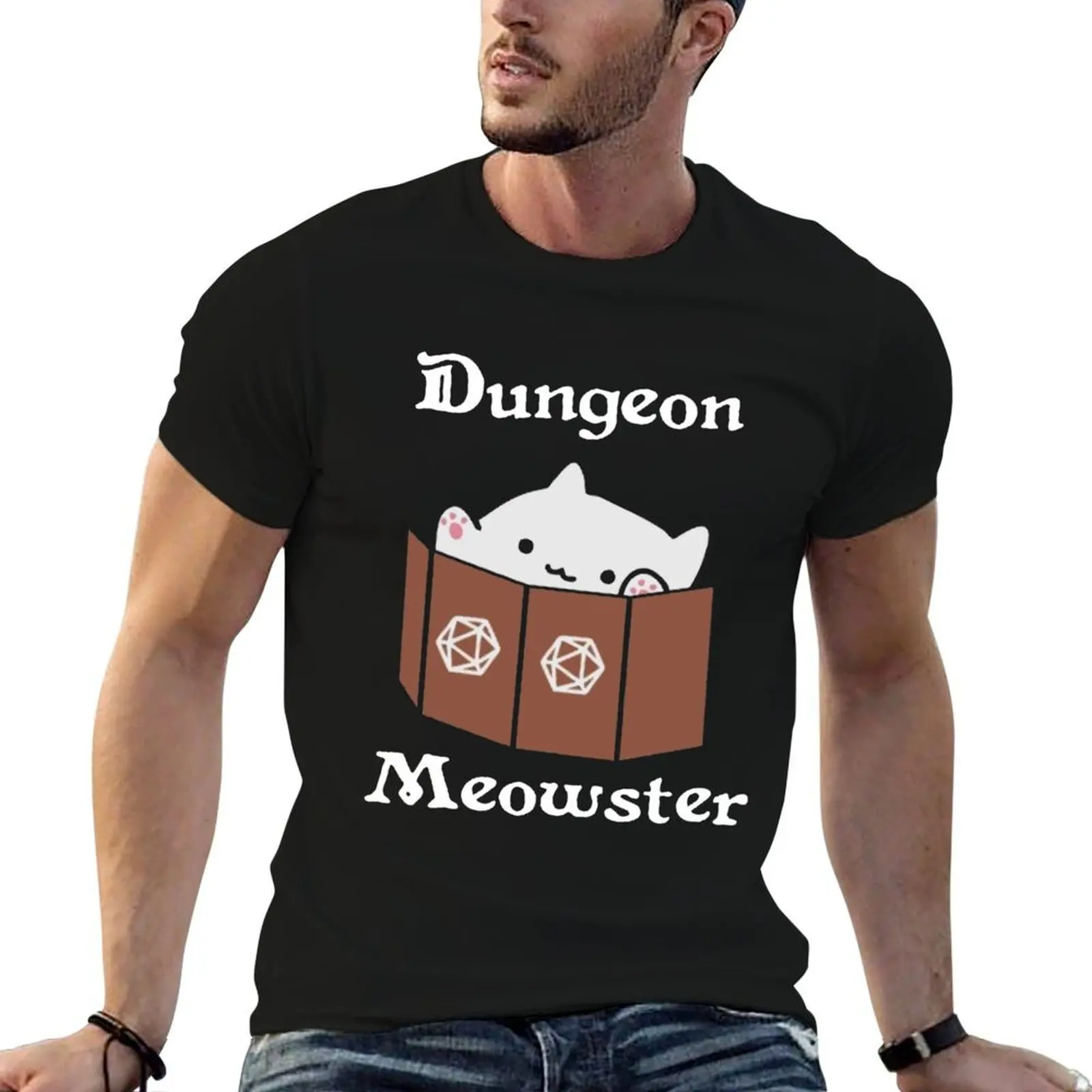 

Dungeon Meowster T-Shirt black cotton t-shirt plain for man package man t shirt heavy cotton t shirts designer T-shirt