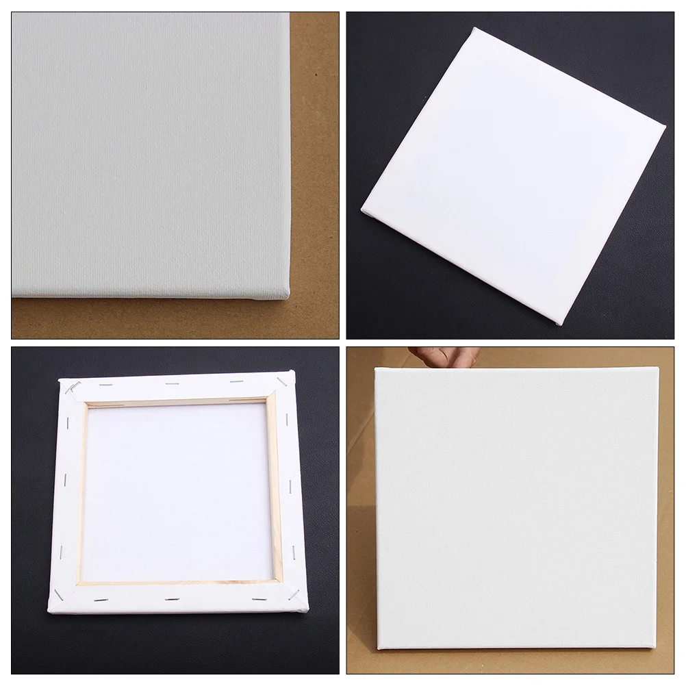 

10 Pcs Oil Painting Frame Frames Square Shape Boards Artist Blank for Portable Tools Wood Drawing