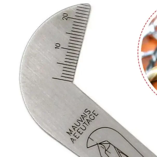 

Калибр сверла, инновационный инструмент из нержавеющей стали для заточки сверл, инструмент для измерения угла 118 градусов, маркеры