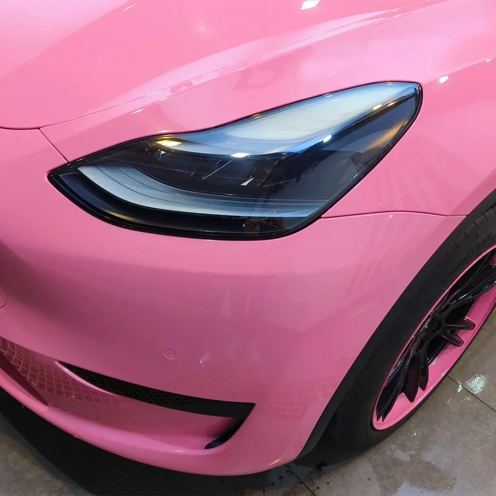 

Автомобильная наклейка, кристально-розовая автомобильная упаковка, виниловая пленка, наклейка для домашних животных, без пузырьков, автонаклейка, автомобильные аксессуары, внешнее украшение интерьера