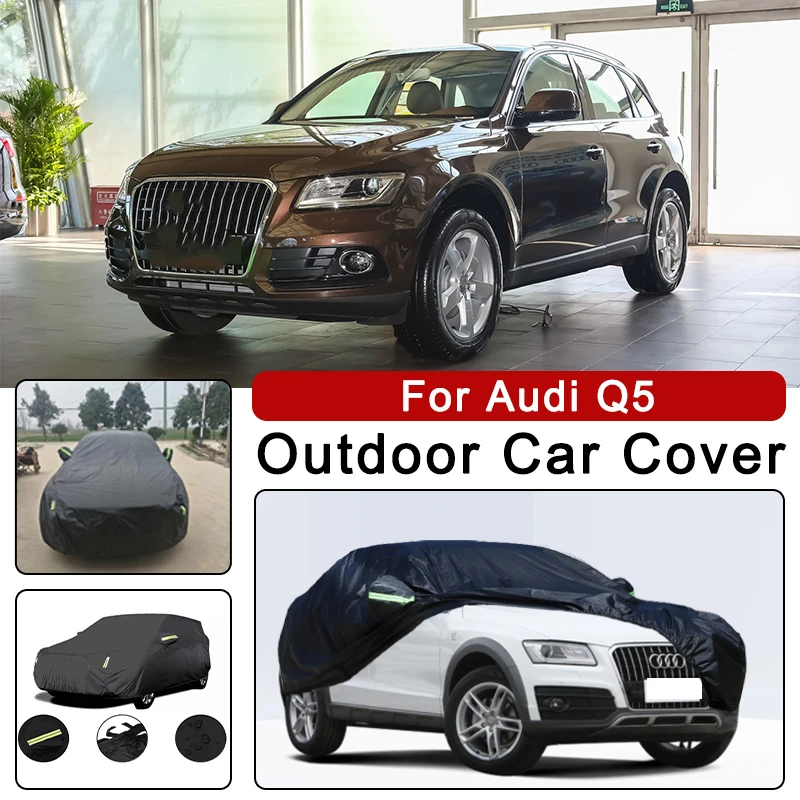 

Автомобильный чехол для Audi Q5 — полная защита на открытом воздухе, водонепроницаемый, пылезащитный, термостойкий, всесезонный, автомобильные внешние аксессуары