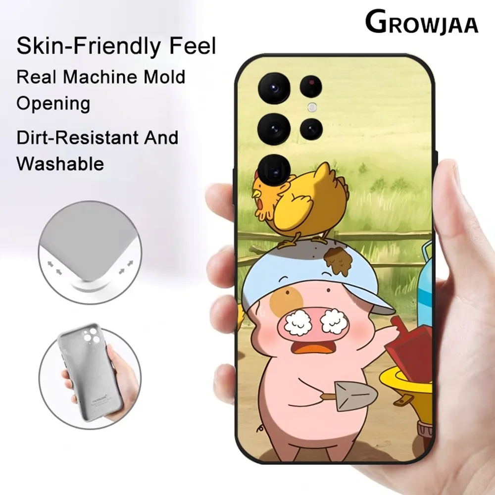 Cute McDull And Little Turtle Phone Case For Samsung Galaxy S25 S24 S22 S23 Ultra S21 S20 Plus 5G Protective Silicone Funda