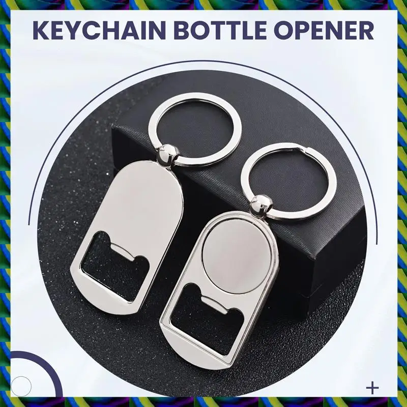 يوميا 10 قطعة التسامي فارغة المفاتيح فتاحة الزجاجات المعدنية فارغة حلقة رئيسية نقل الحرارة مستطيلة التسامي المفاتيح