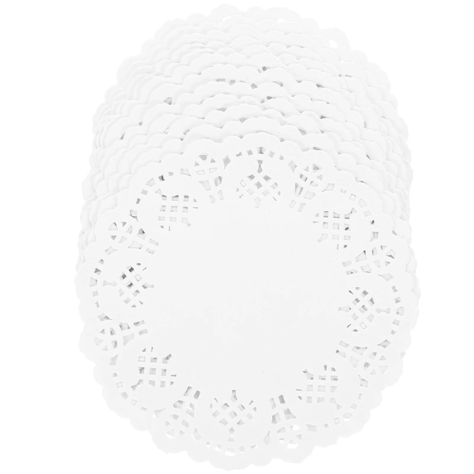 

420Pcs Oil Absorbent Paper Doilies Lace Food Mats Cake Pads Hollow Paper Mats for Baking Dessert Fried Food Party Table