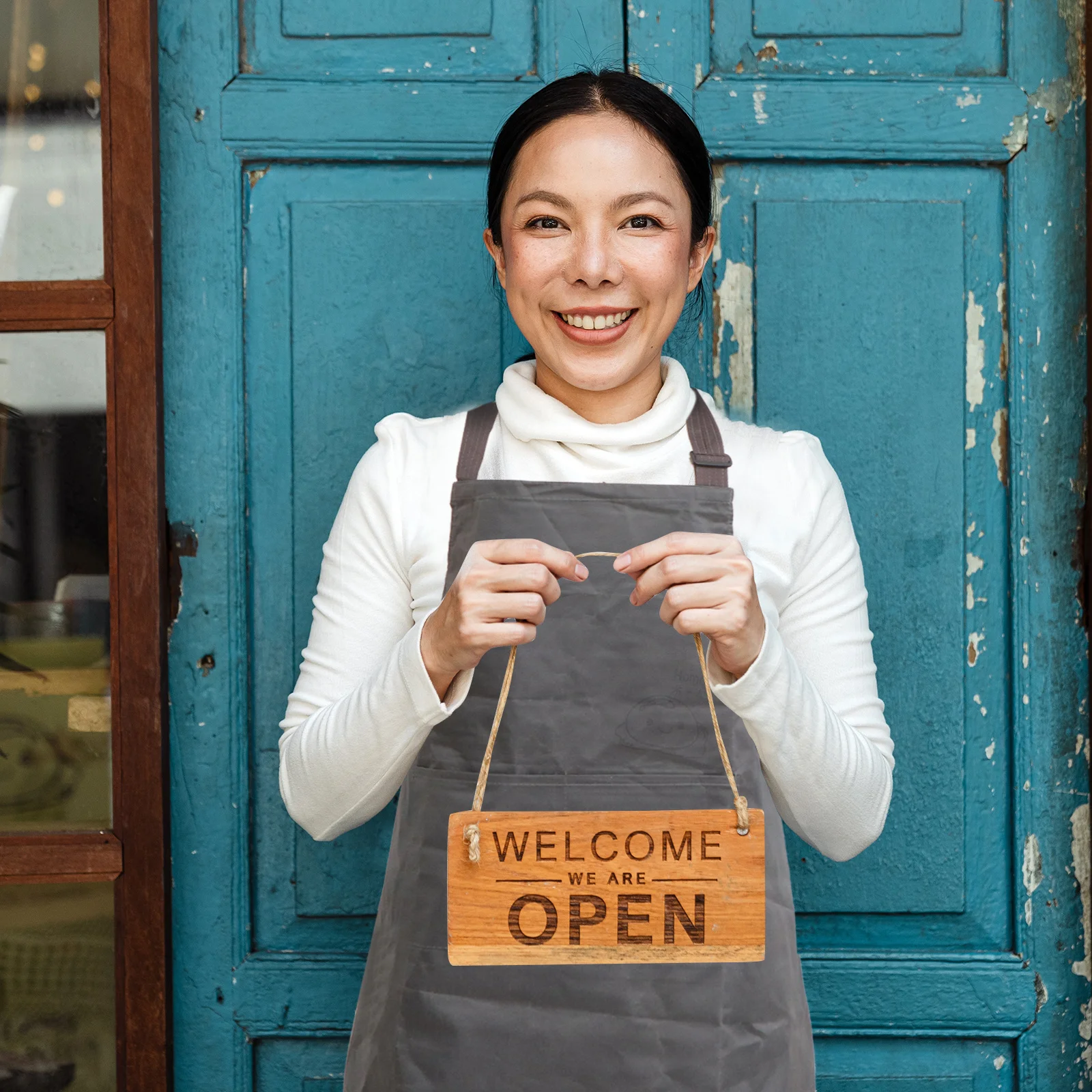 

Waterproof Stylish Cooking Apron Black Anti- for Kitchen Barber Hair Cutting Dyeing Gift Home Salon