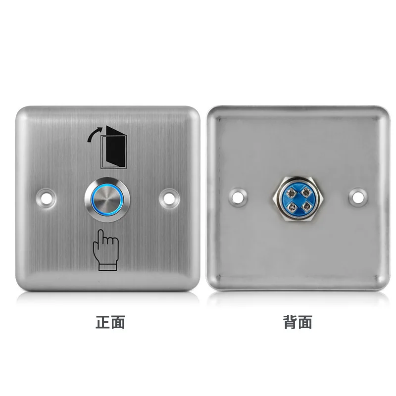 Exit Push Door Release Button Switch Stainless Steel Rectangle For Electric magnetic Lock Door Access Control