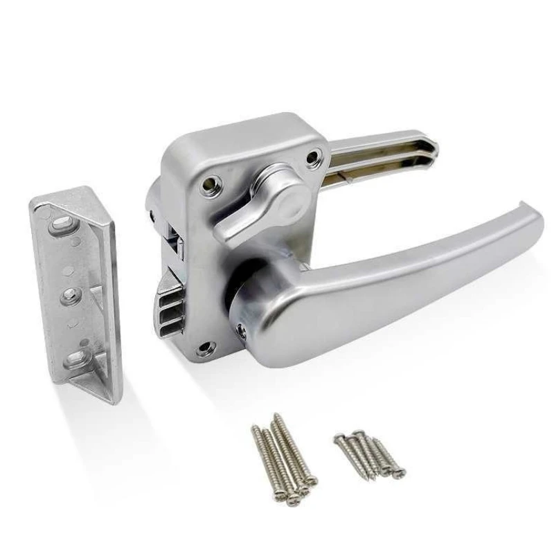 Camper bathroom door lock handle RV room vehicle lock indoor door lock toilet handle keyless door hardware