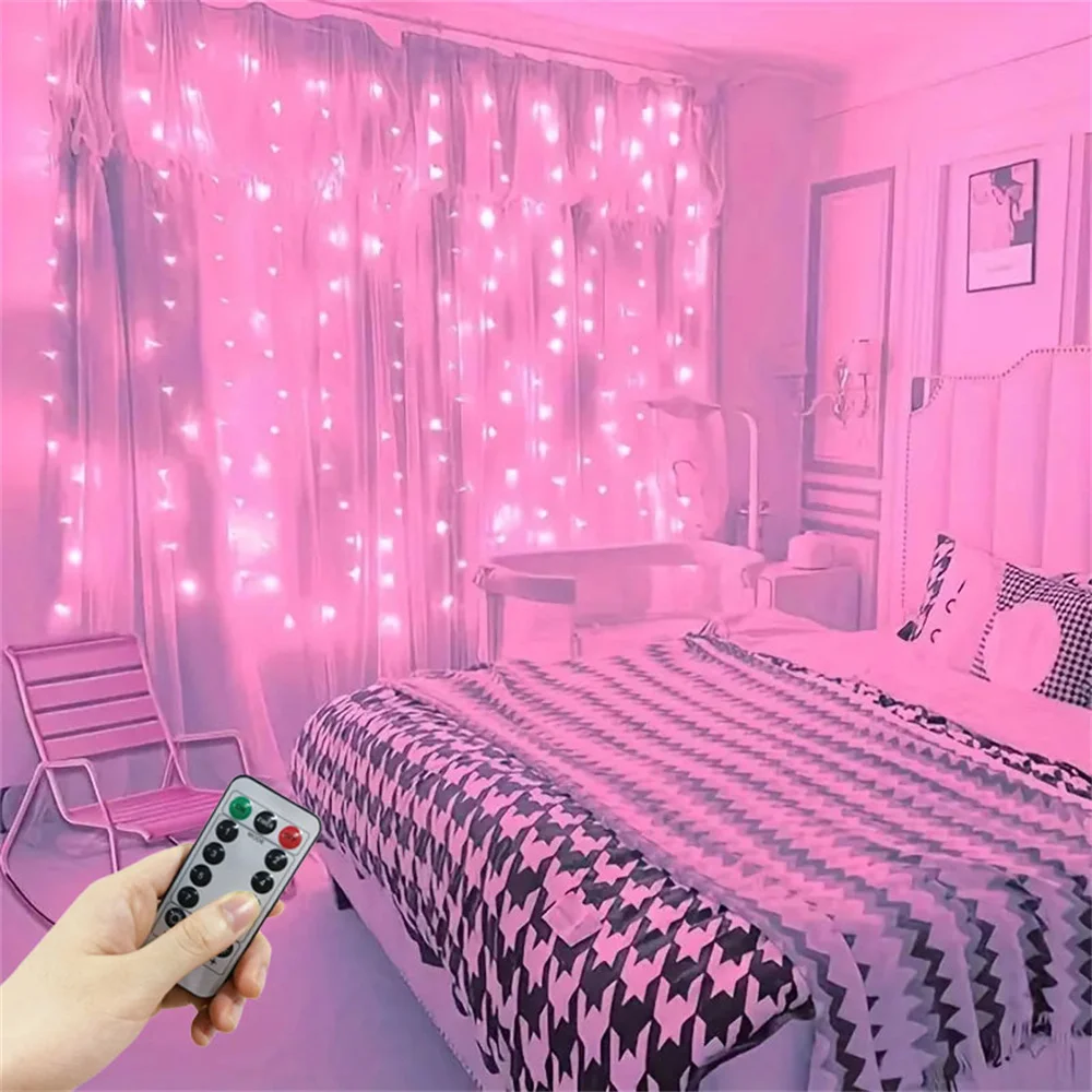 

USB-гирлянда, светодиодный занавес, светильники для спальни, гирлянда, рождественская гирлянда, сказочная лампа, гирлянда, свадебное украшение для дома, спальни, освещение