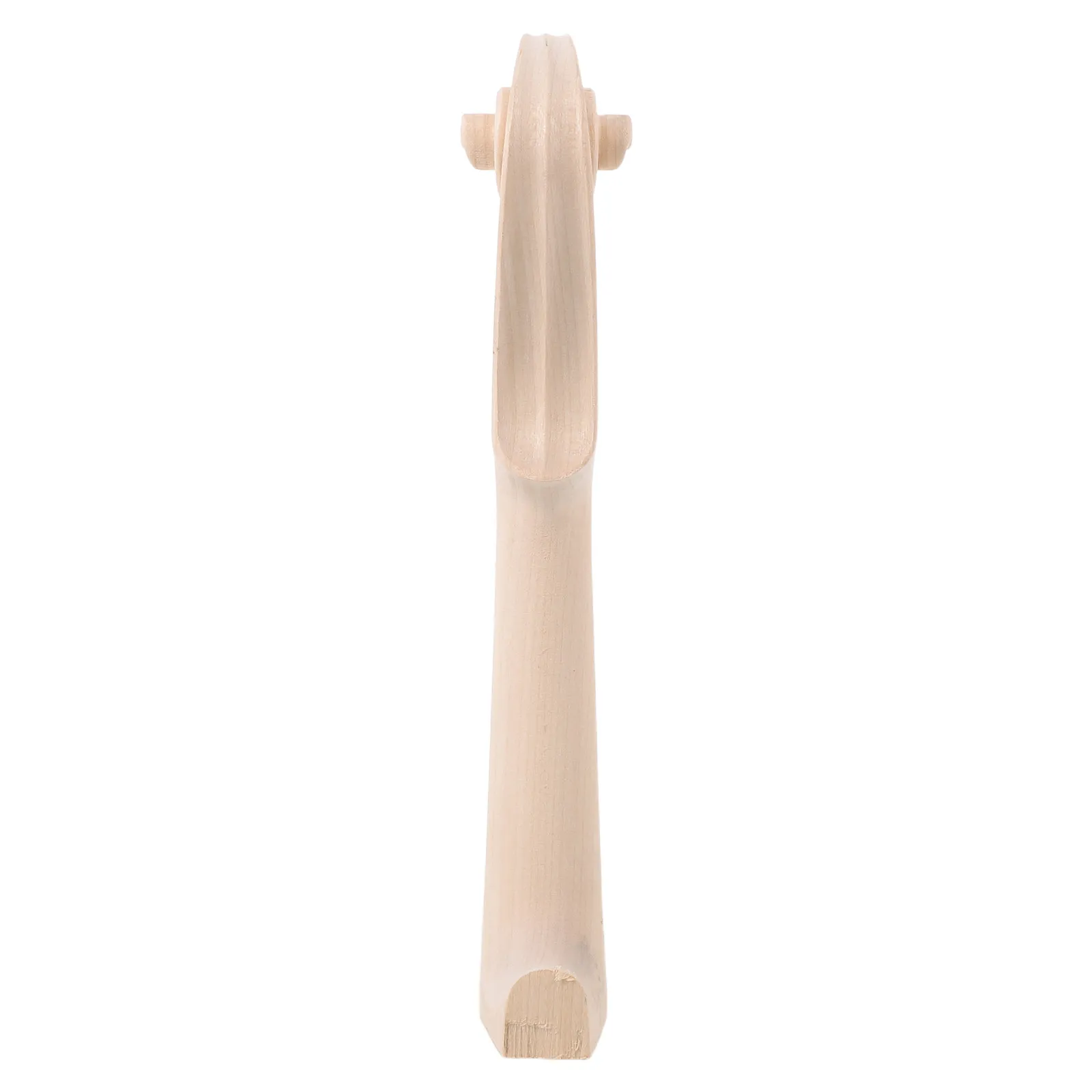 4 4 Violin Neck Blank Maple Unfinished Headstock Luthier Violin Parts Repair Replacement Scroll Carving Making Accessories