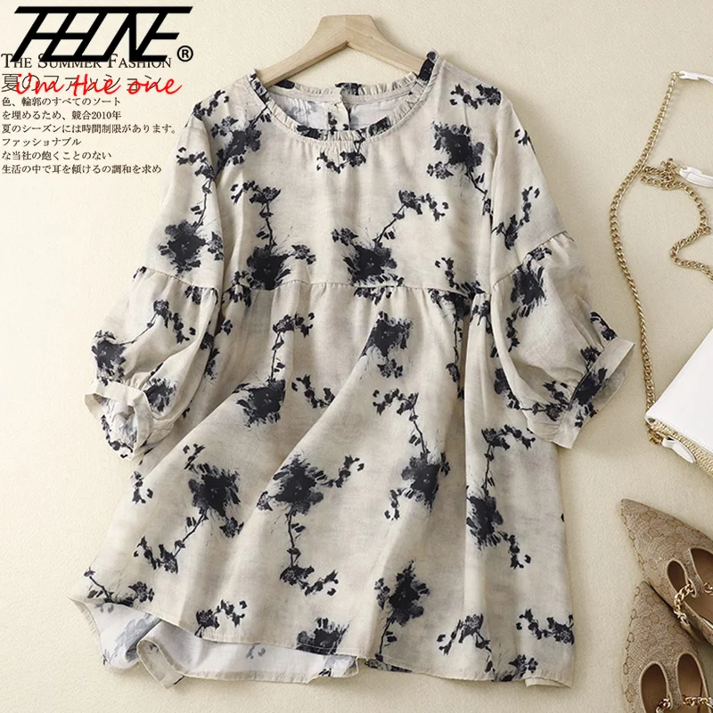 

THHONE Fashion Summer Woman Blouse 2025 Korean Style Loose Shirt Blusa Mujer Camisas Casual Elegant Women's Clothing Oversize
