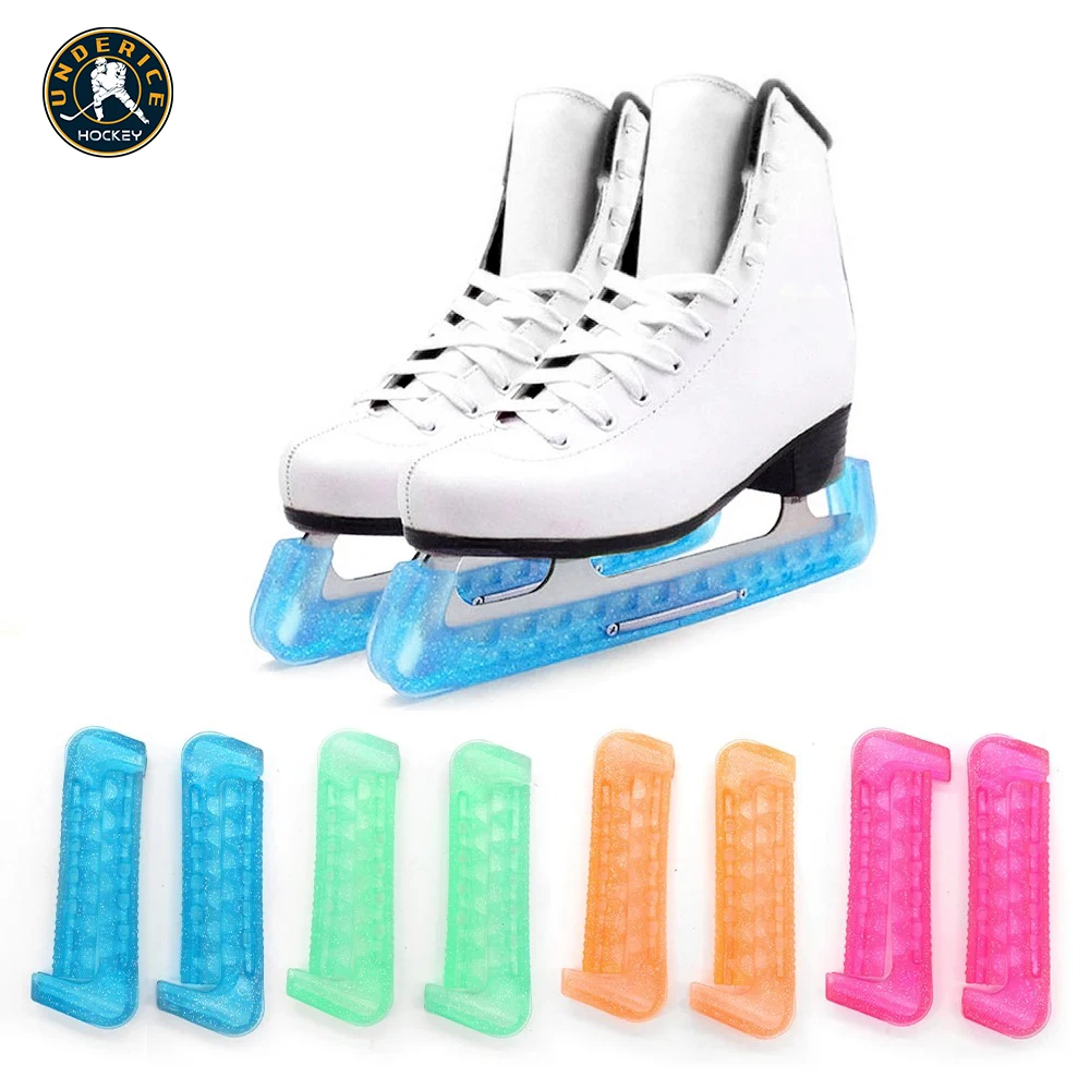 Ice Hockey Blade Guard Cover Soft Plastic Figure Skating Shoe Protective Cover Ice Skate Runner Guards For Women Men Youth Kids