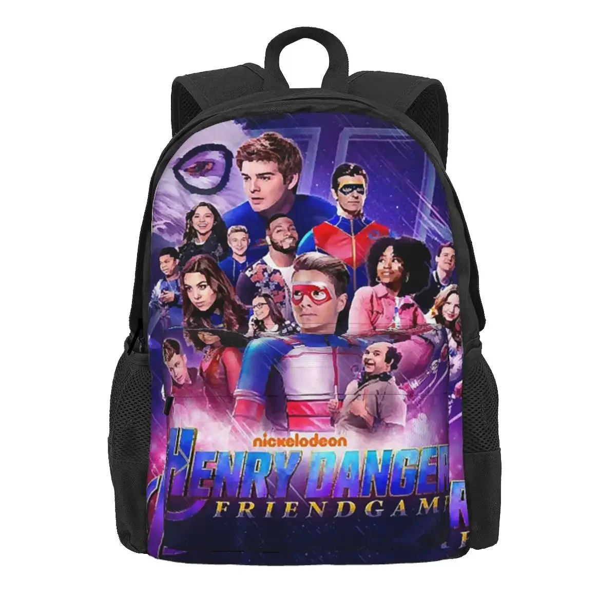 

Captain Henry And Kid Danger Backpack Daypack Large Capacity Kids BookBag School Bag Shoulder Bags for Men Women