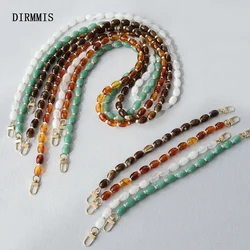 New Fashion Woman Bag Accessory Detachable Solid Beaded Chains Candy Acrylic Luxury Strap Women Handbag Shoulder Handle Chain