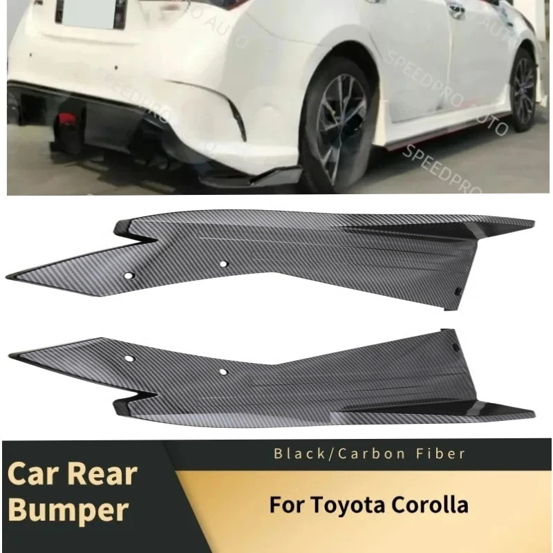 

Для Toyota Corolla: задний бампер, спойлер, накладки-сплиттеры, диффузор, защита от царапин, накладки на пороги, расширители порогов, обвес