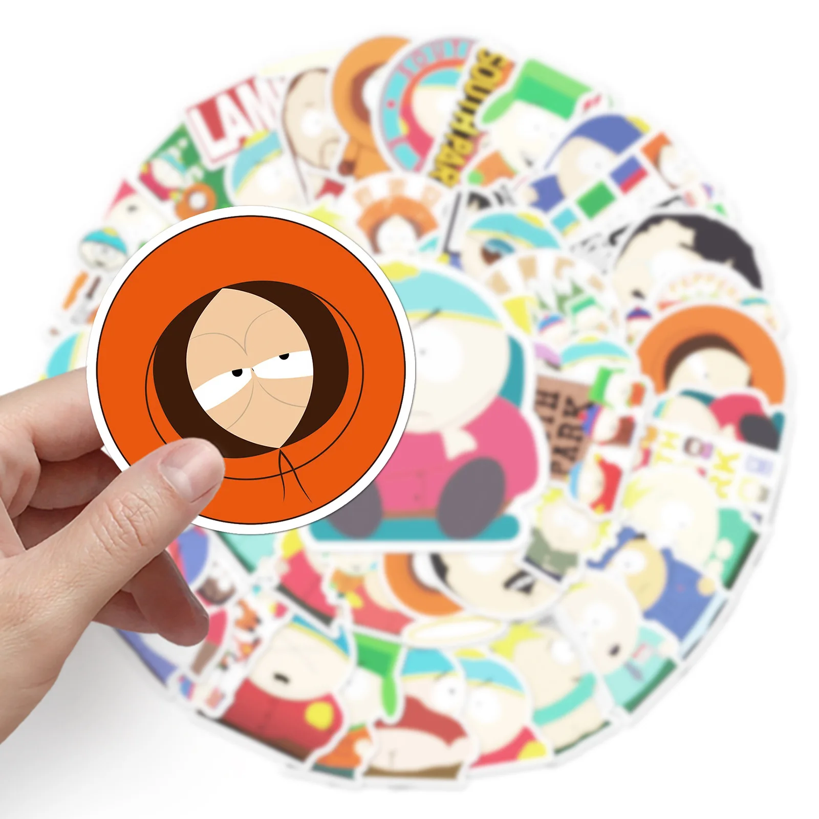 10/50 قطعة الرسوم المتحركة متعة الرسوم المتحركة ساوث بارك لطيف خربش ملصقات الزخرفية مكتب الغيتار دراجة DIY بها بنفسك ملصقات مقاومة للماء لعبة أطفال