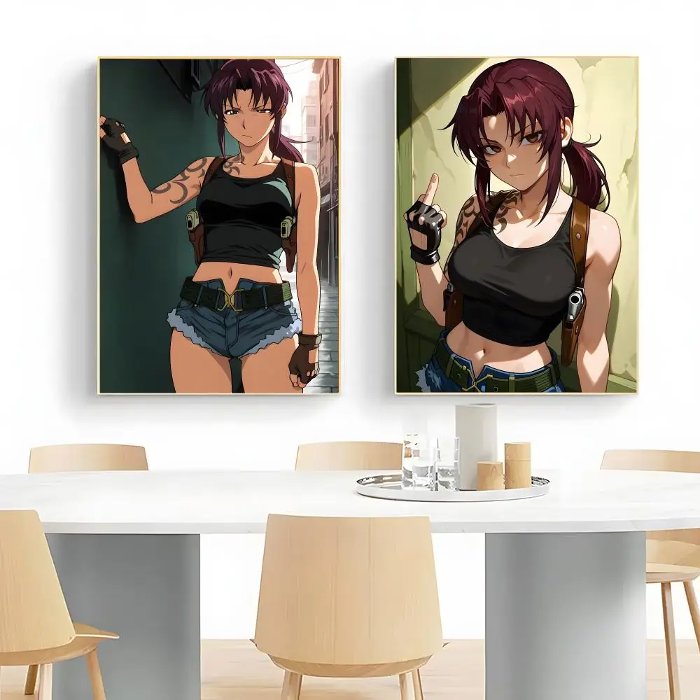 crime action Black Lagoon Poster Wall Art Print Decorative Mural Home Decor Gift Unframed