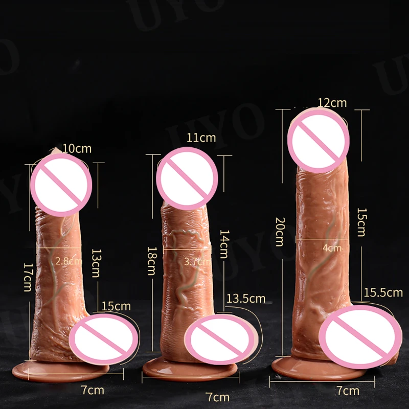 Big Dick Sex Toys para Mulheres, Dildo TPE, Pênis Confortável, Brinquedo Adulto do Sexo, 18 Dildo Realista