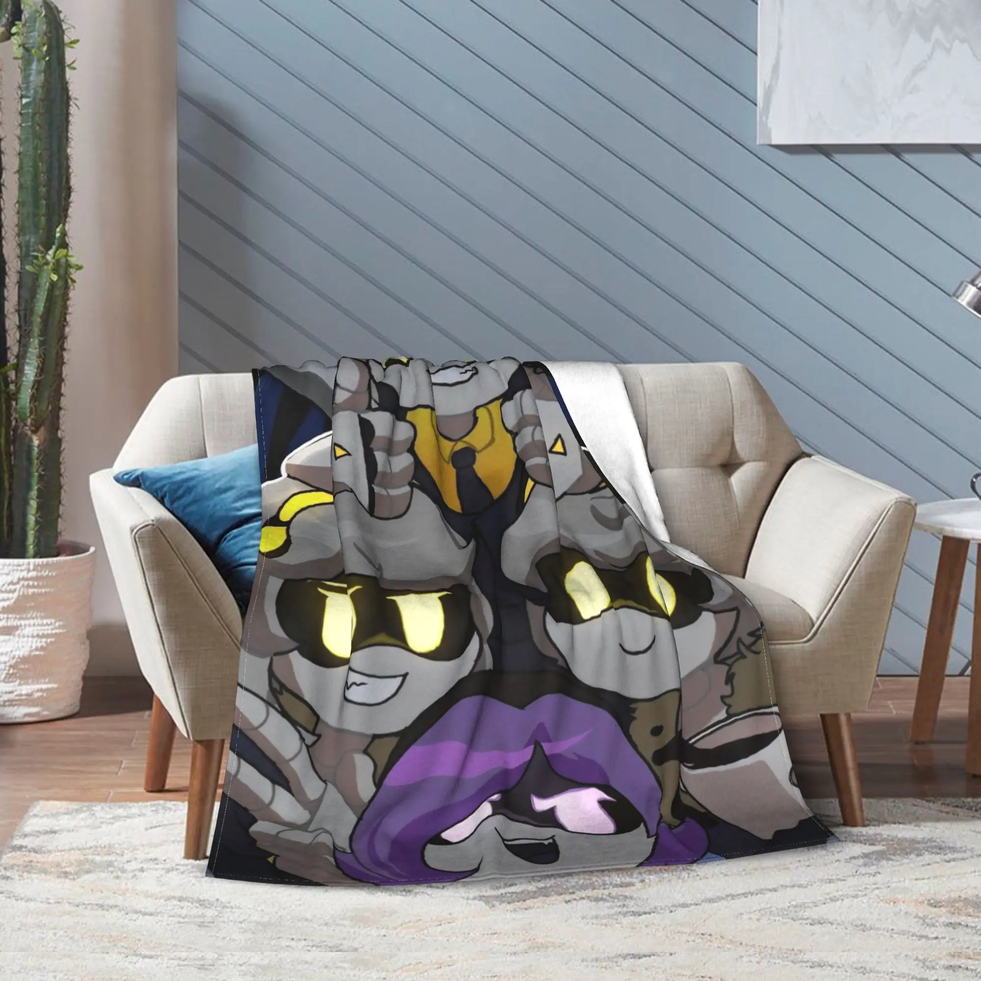 القتل الطائرات بدون طيار بطانية سوداء كوميديا الفانيلا الجدة لينة رمي بطانية للمنزل مطعم الشتاء #5