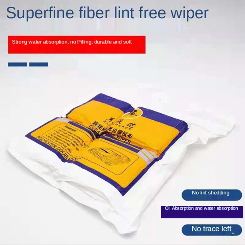ใหม่ล่าสุดนุ่ม 400 ชิ้น/ถุง Cleanroom Wiper ผ้าฝุ่นฝุ่นฟรีกระดาษโทรศัพท์ LCD ซ่อมเครื่องมือสําหรับ Class 1-10000 ทําความสะอาดห้อง