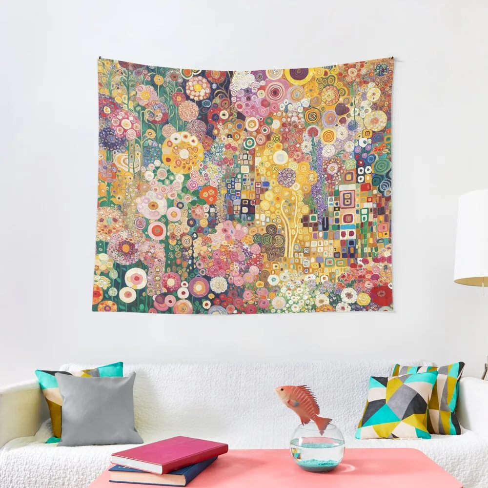 

Gustav Klimt Flowers Tapestry Home Decor Aesthetic Decoration Aesthetic Decoration For Rooms Wall Hanging Decor Tapestry