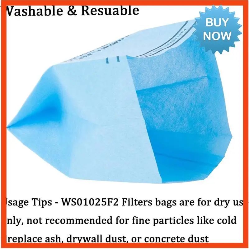 BISM WS01025F2 كيس مرشح الرطب والجاف للحرفي 9-38737 المكانس الكهربائية مع أشرطة الاحتفاظ استبدال VF2000 12 + 4