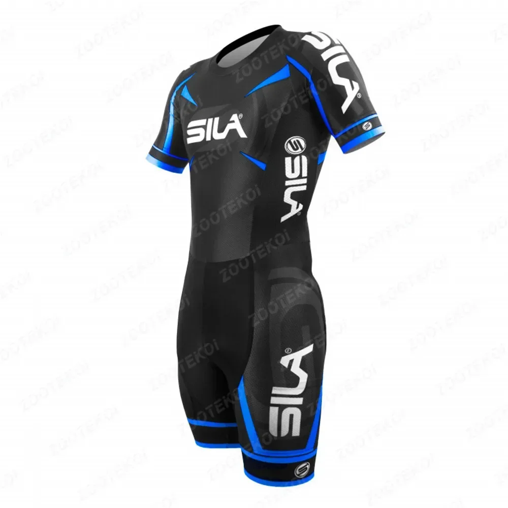 Silasport Inline Speed Skating Skinsuit Training Race Comfort Lycra Fabric Cycle Clothing Maillot Ciclismo MTB Bike Running Jump