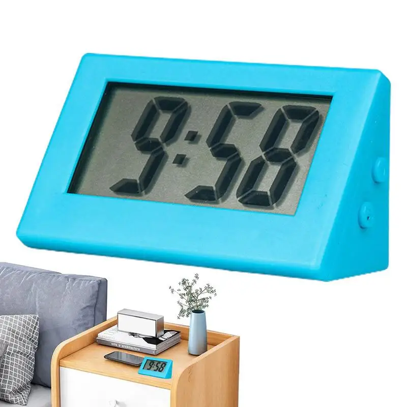 5.5*2.5*3cm Mini Portable Desk Clock Quiet  Display Digital Clock with Date Electronic Table Clock for Student/Car/Bedroom