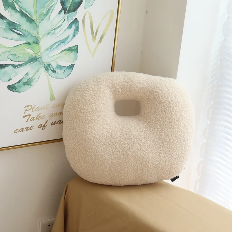 New Nordic Ball Solid Color Cushion Stuffed Flower Plush Pillow for Sofa Waist Office Cushion Kid Toy Gifts Home Decoration