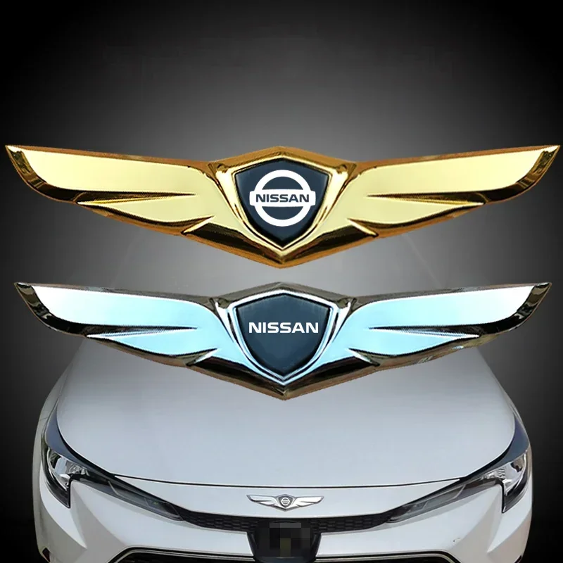 

Car Front Hood Cover Badge Sticker Emblem Decal for Nissan Juke Patrol X-Trail Qashqai J11 Micra Tiida Navara Note Elgrand Teana