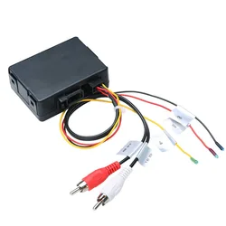 Car RCA Audio AUX-Input to MOST Optic Fiber Amplifier Decoder Converter for -BMW X1 1/3/5 Series E90 E91 E87