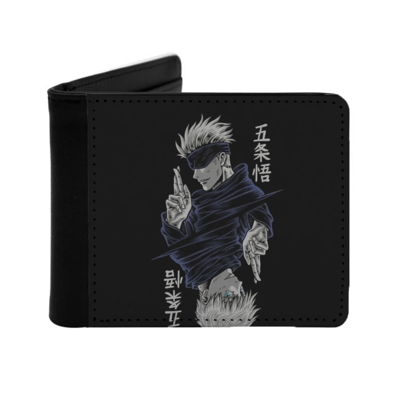 

Gojo Personalized Men's Leather Wallet Card Money Bag Pu Leather Wallet Anime Anime Art Anime Anime Art Gojo Gojo Satoru