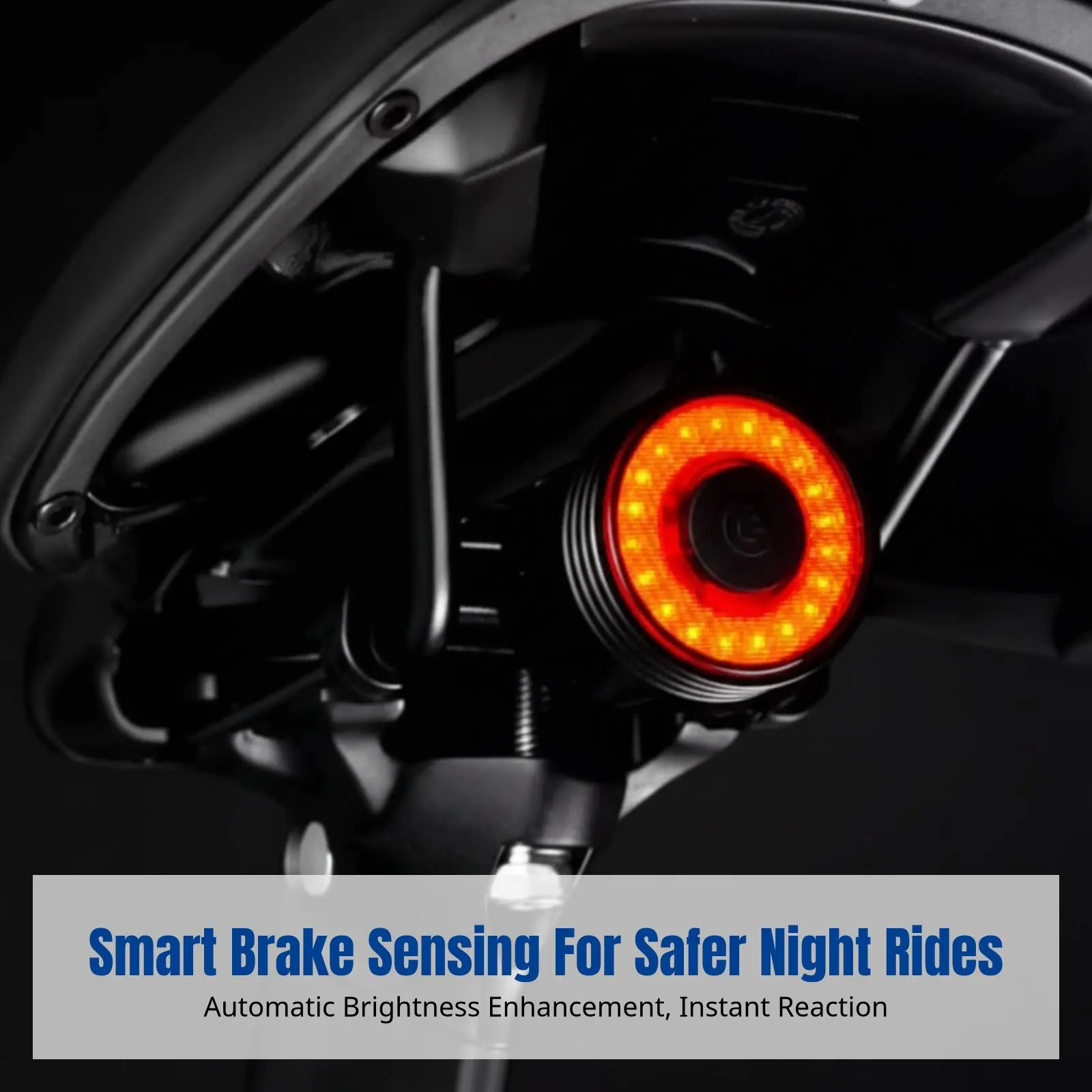 

Велосипедный задний фонарь из алюминиевого сплава, с интеллектуальным датчиком торможения, перезаряжаемый, водонепроницаемый, для ночной езды, для городских велопрогулок