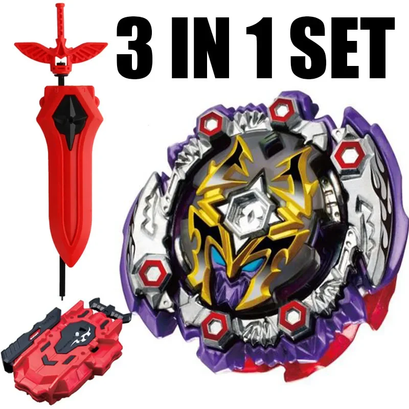 B-X TOUPIE BURST BEYBLADE Spinning Top  RARE Dead Hades Spinning Top BOOSTER B-125 W/ NEW Sword LR Launcher