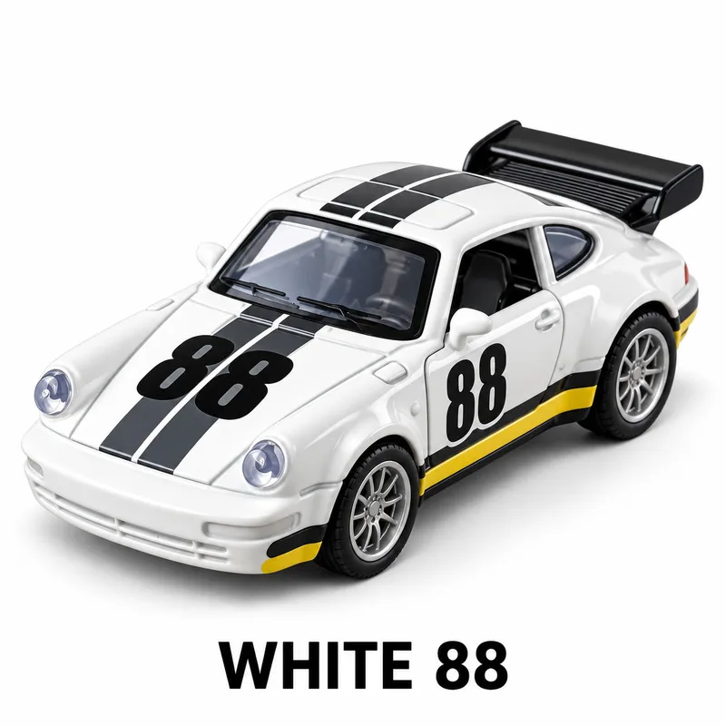 2026 NEW 1:36 Vintage Racing Coupe Alloy Car, Pull Back, Open Doors & Covers, Desktop Decor, Holiday Gift for Kids & Car Fans