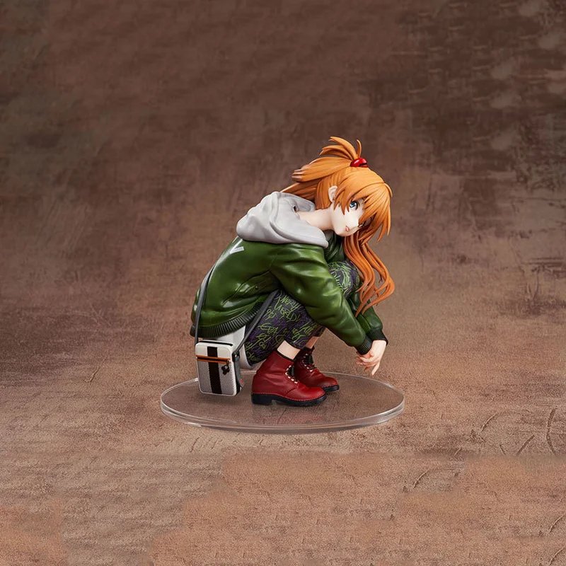 Genuine HobbyMax NEON GENESIS EVANGELION Asuka Langley Soryu PVC 13CM 1/7 Anime Figure Collectible Statuette Model Doll Gifts