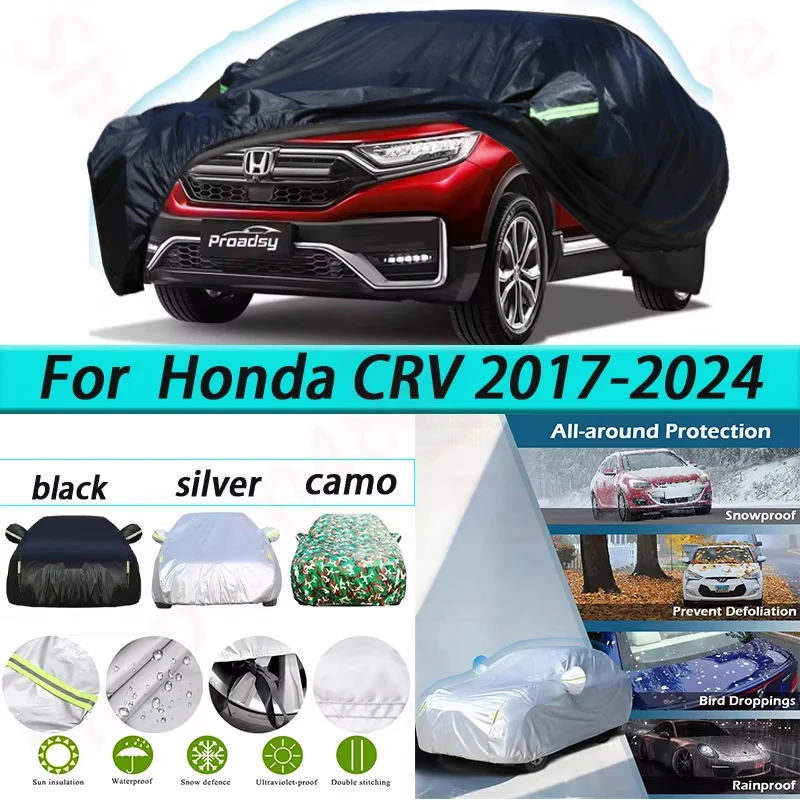 

Windproof Car Cover for Honda CRV 2017-2024 All Weather Waterproof Sun Rain UV Dust Snow Protection Outdoor Covers