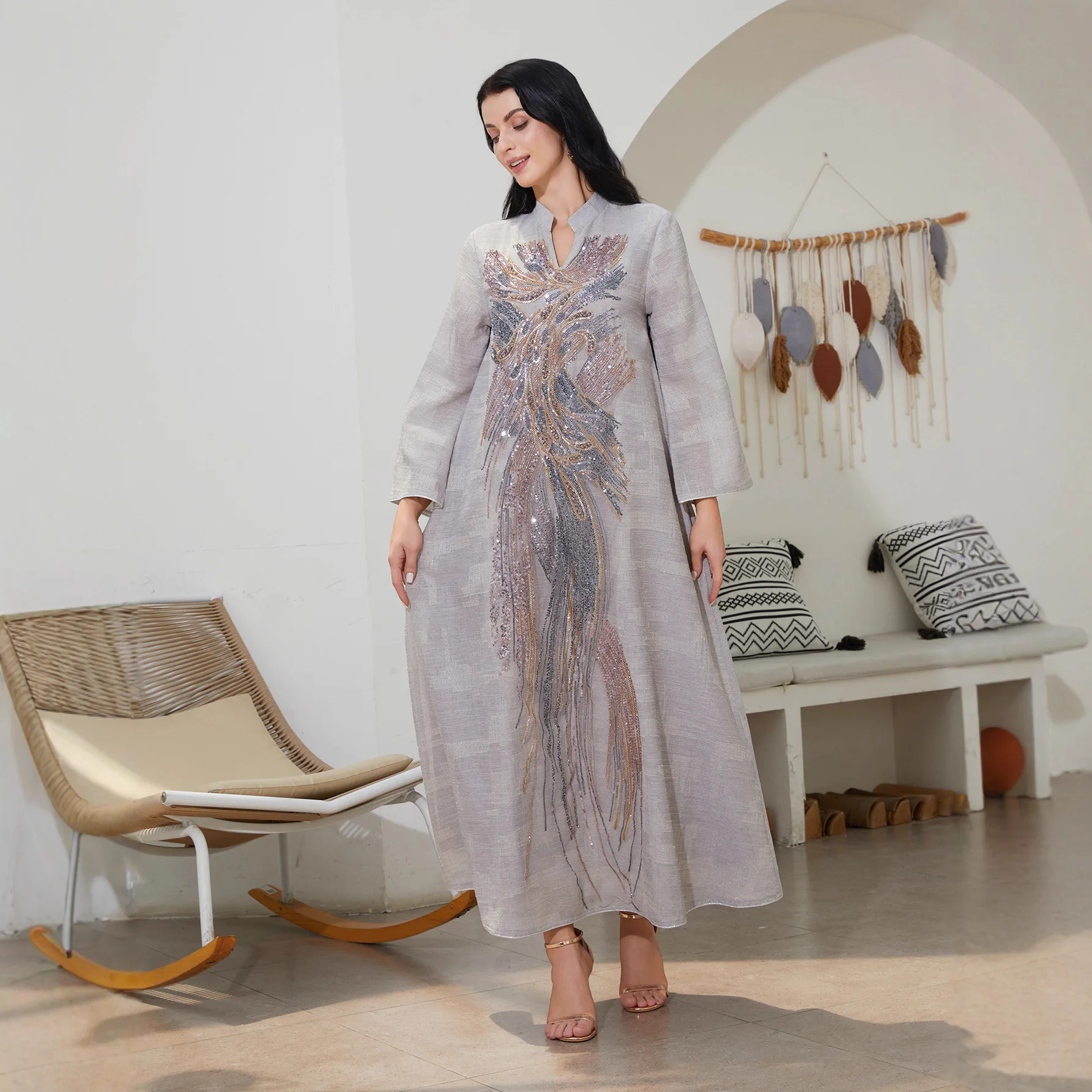 

Модные женские турецкие мусульманские платья Абая, женский кафтан, арабская роскошная вышивка, Дубай, Абая, кафтан, стильное платье для выпускного вечера, кафтаны