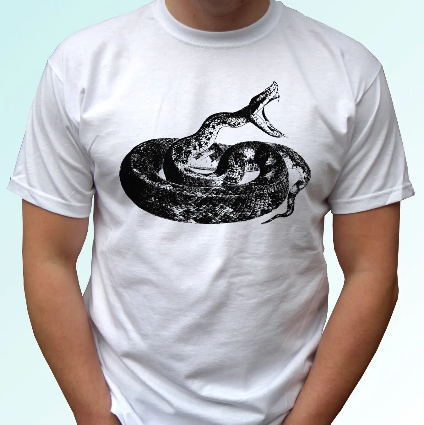 Snake t shirt tee adder top viper boa animal gift mens womens kids baby sizes