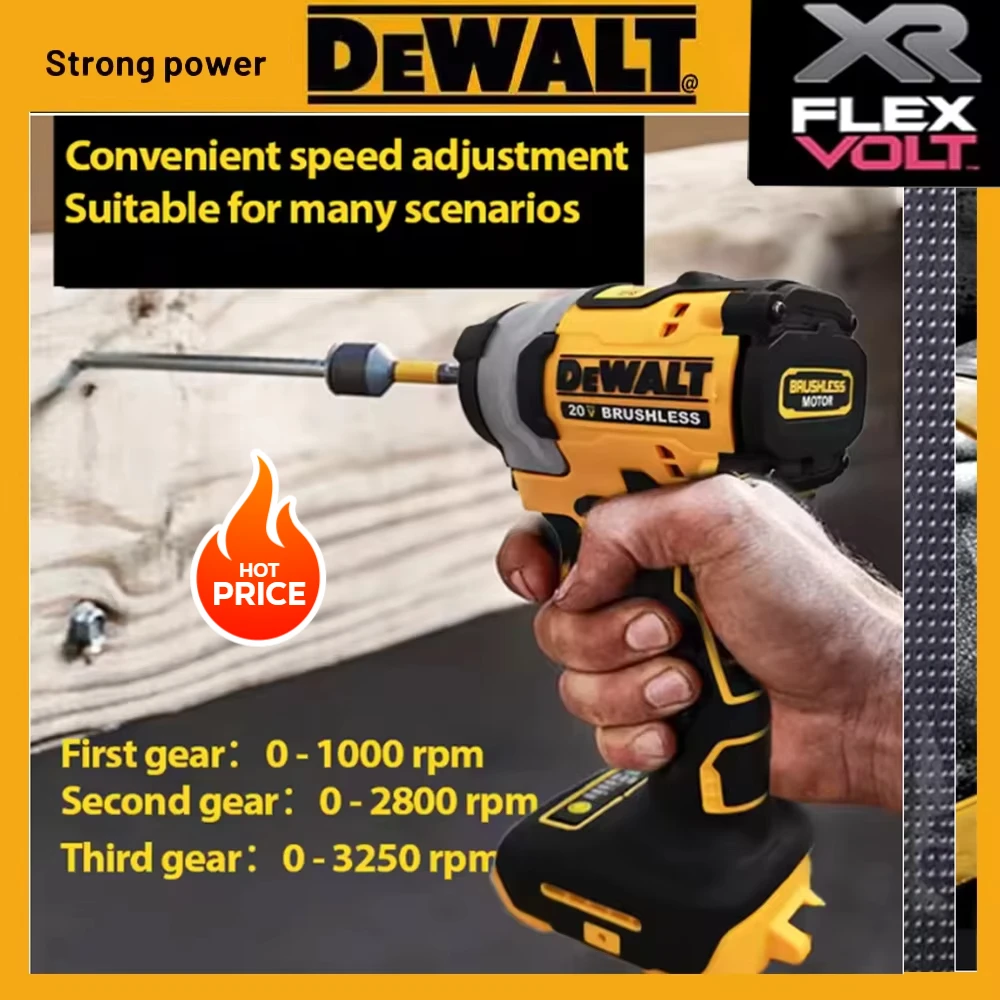 

DEWALT DCF850 205NM brushless cordless screwdriver DEWALT rechargeable electric screwdriver 20V DEWALT electric tool battery