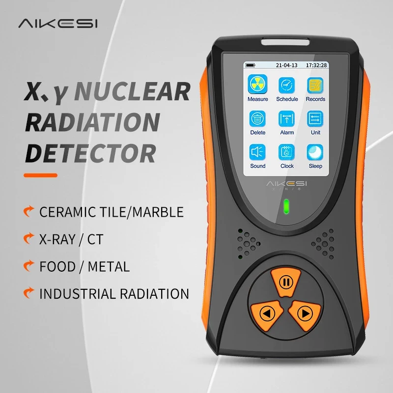 

Geiger Counter Nuclear Radiation Detector Color Display Screen Personal Dosimeter Detectors Beta Gamma X-Ray Tester