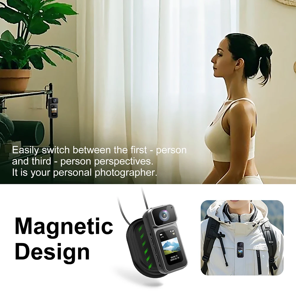 2.7K 1080P HD Mini caméra WiFi pouce Action caméra enregistreur vidéo magnétique petit sport DV caméscope caméra pour vélo équitation