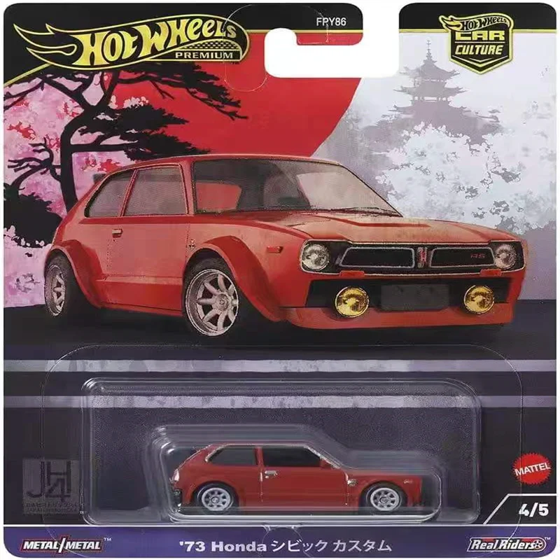 HOT WHEELS 1:64 History of Japan 73 honda  Collection die cast alloy car model decoration gift