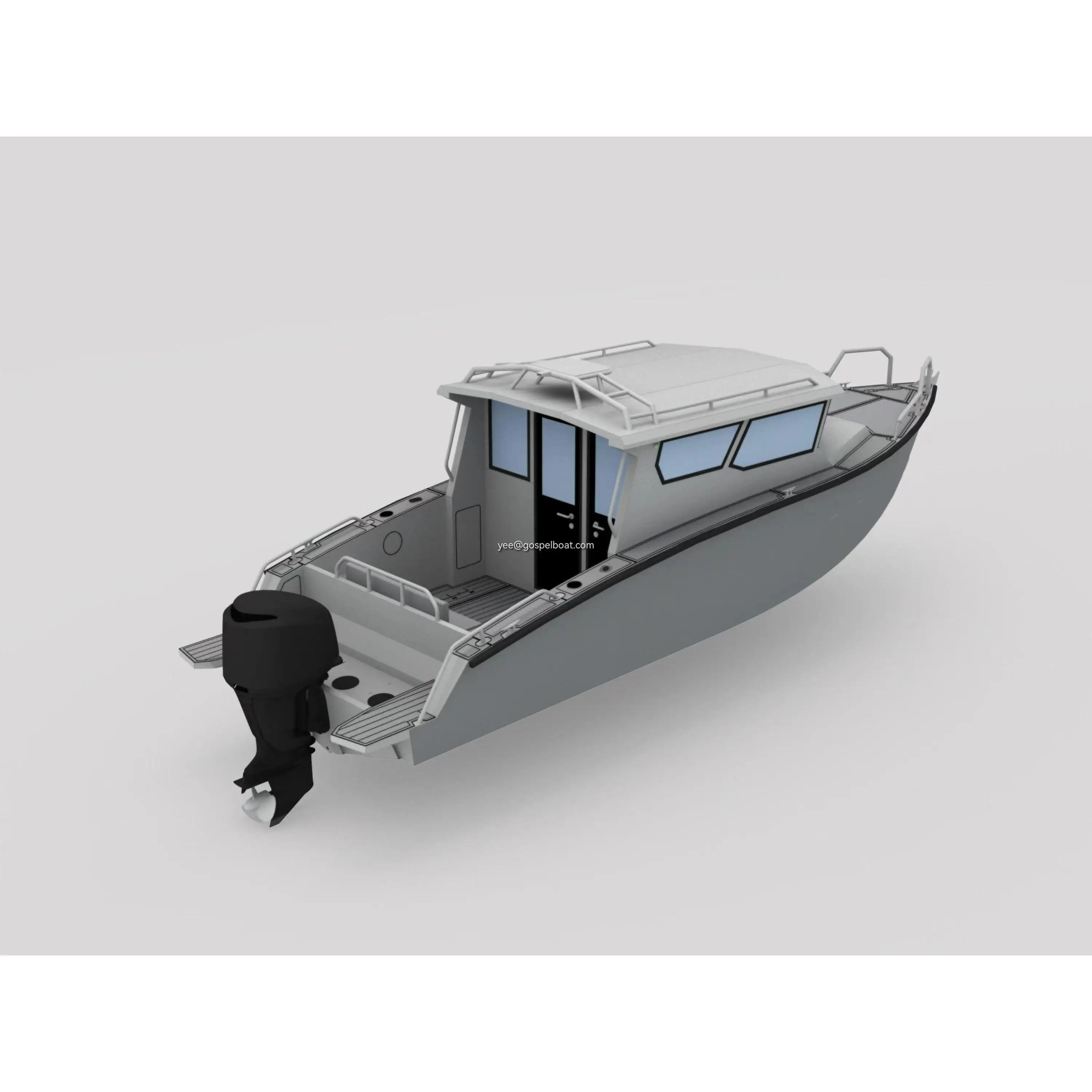 Aluminum Fishing Boat 8.4m New Model Aluminum Boat Cabin Boat for Sale