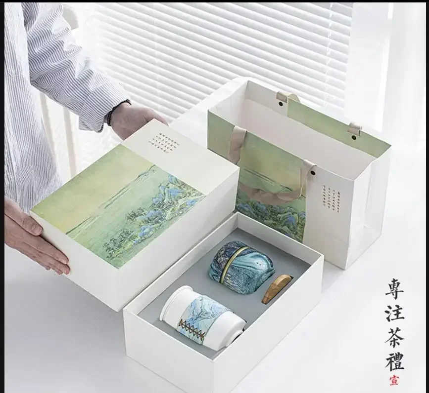 Travel Teaware Set Modern Simplicity Household Outdoor Portable Camping Tea Kit Ceramic Cracker Cup Office Kung Fu Pot