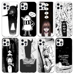 Oyasumi Punpun Phone Case For Apple iPhone 11 13 14 15 16 12 Pro Max SE X XR XS 7 8 Plus Pattern Soft TPU Back Cover 11 13 14 Pr