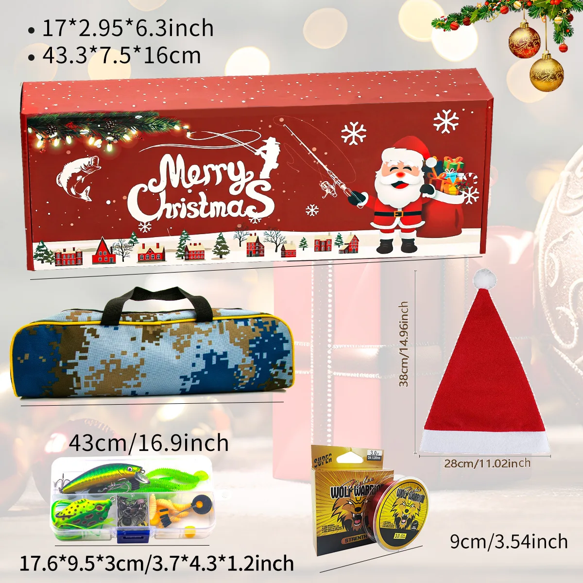 Lure1.3m 1.6m 1.8m Rods Portable Fishing Pole and Reel Combos and String with Fishing Line Full Kits for Kids As Christmas Gifts image 2