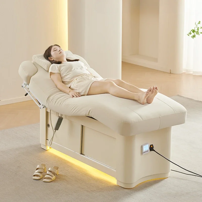 

Professional Lounger Massage Bed Modern Multifunctional Cosmetic Bed Pedicure Spa Salon Thai Lit Pliant Salon Furniture