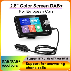 Ezonetronics DAB Radio Receiver In Car with Screen Stereo Sound Digital Signal Antenna Broadcast Adapter FM Transmitter