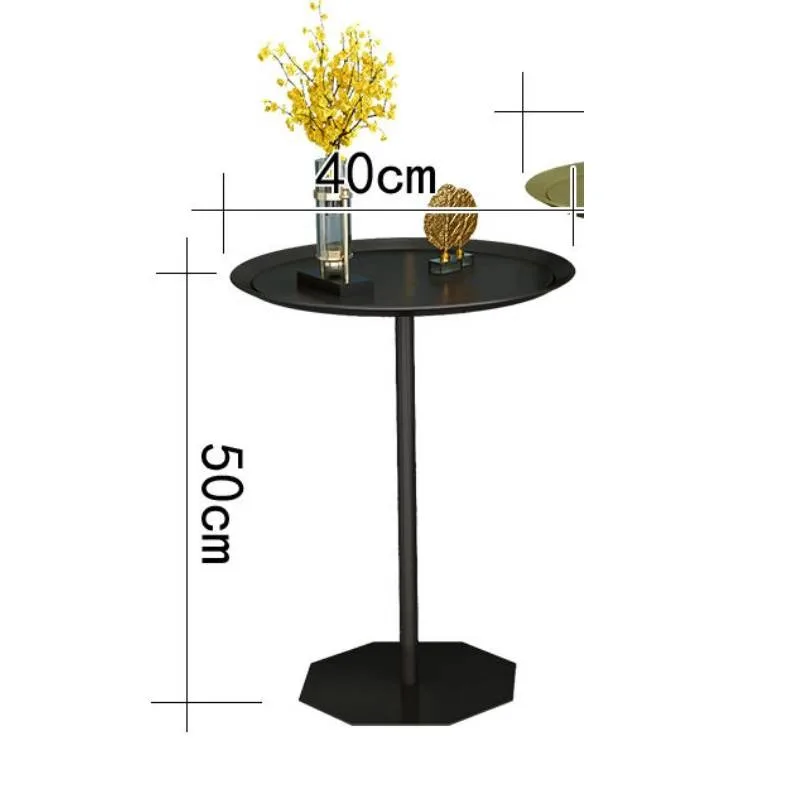 Eenvoudige eettafel Scandinavische salontafel Onderhandelingstafel Balkon Kleine ronde tafels Ijzeren kunstbank Zijkant Mesas Woonkamerbureaus